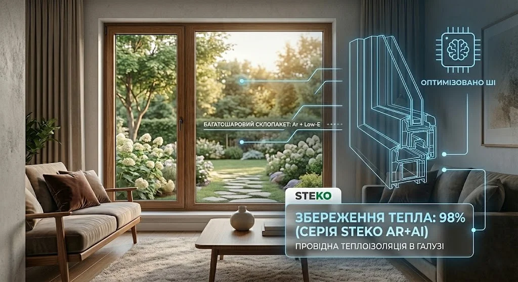 Енергоефективні вікна Steko, оптимізовані за допомогою AI